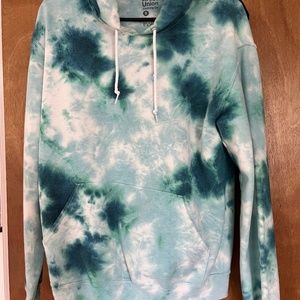 Blue tie dye hoodie